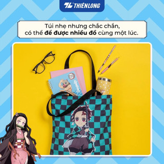 Túi vải canvas Tote nhân vật Demon Slayer Thiên Long TB-001/DS