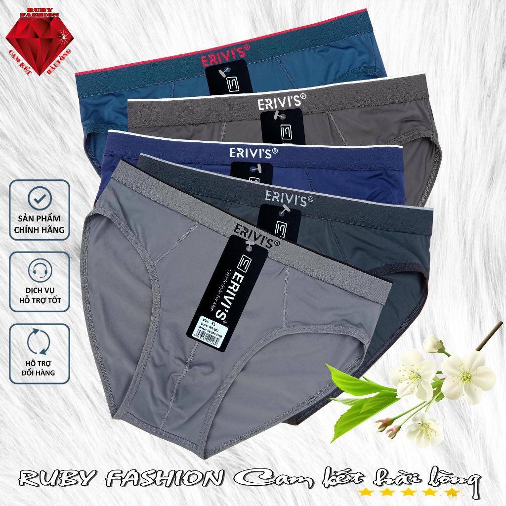 Combo 5 Quần lót nam thun lạnh Erivis 223, hàng Việt Nam chất lượng cao