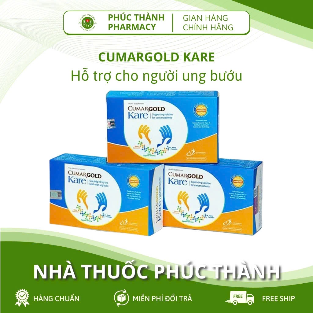 CUMARGOLD KARE - Giải pháp hỗ trợ cho bệnh nhân ung bướu - Hộp 30 viên