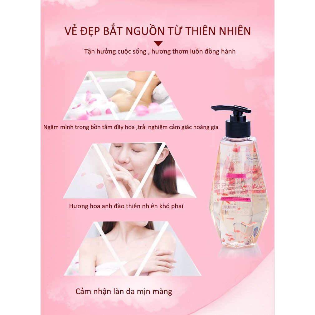 Sữa Tắm Avatar Thơm Mịn Da Jojoba Bông Hoa Shower Gel Hasaki Sản Phẩm Chính Hãng