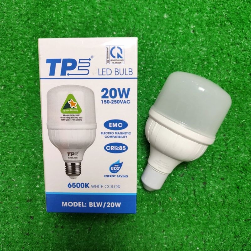 [HÀNG CHÍNH HÃNG] Bóng Đèn LED Bulb Trụ 20W E27 Tiến Phát BLW/20W (Ánh Sáng Trắng)