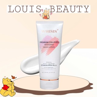  Kem Body Trắng Da Whisis Chống Nắng Premium Collagen Whitening Body Lotion 200ml - LOUIS BEAUTY 