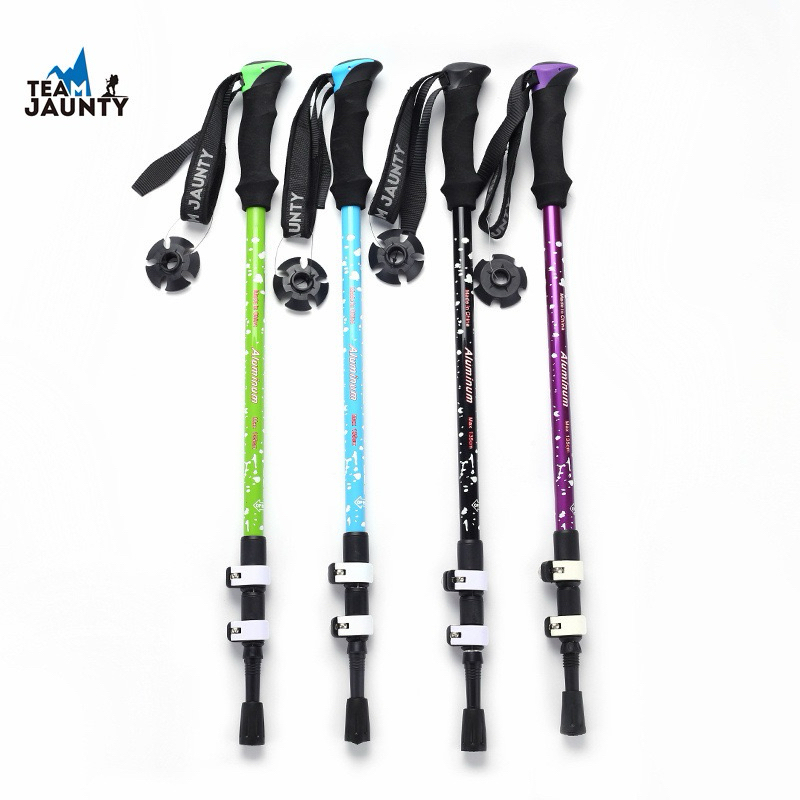 Gậy leo núi Team Jaunty thiết kế khóa nhanh đơn giản, chất liệu bằng hợp kim nhôm nhẹ và có độ bền c