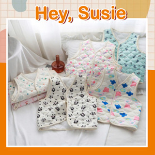 AK1646- Áo Khoác Gile Lót Lông Cho Bé Trai Và Gái Size 9-21kg