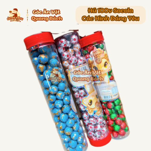 Lọ 100 Viên Socola Trái Cây, Socola Tươi, Socola viên