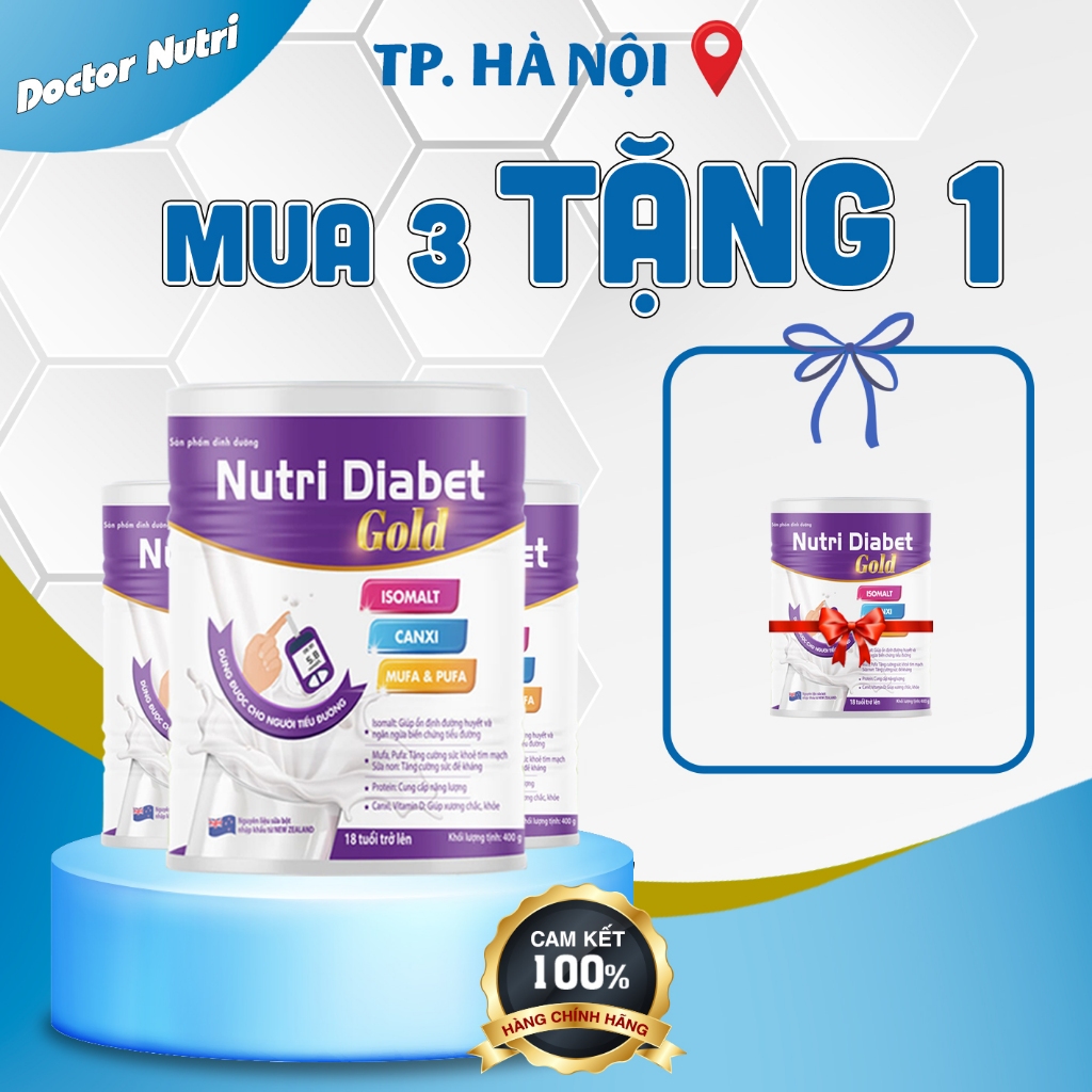 Sữa dành cho người tiểu đường Nutri Diabet DOCTOR NUTRI ổn định đường huyết ngừa biến chứng tăng cường hệ miễn dịch