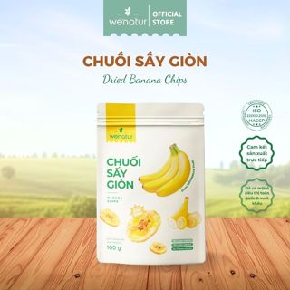 [GIÒN GIÒN] Chuối Sấy Giòn Không Đường We'natur 100g
