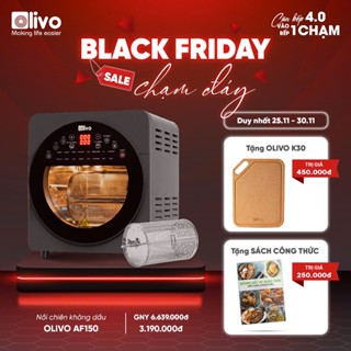 Nồi Chiên Không Dầu OLIVO AF150 - 16 Chức Năng - Dung Tích 15L - Công Suất 2000W Bảo hành 2 năm