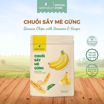 Chuối sấy mè gừng we'natur 100g