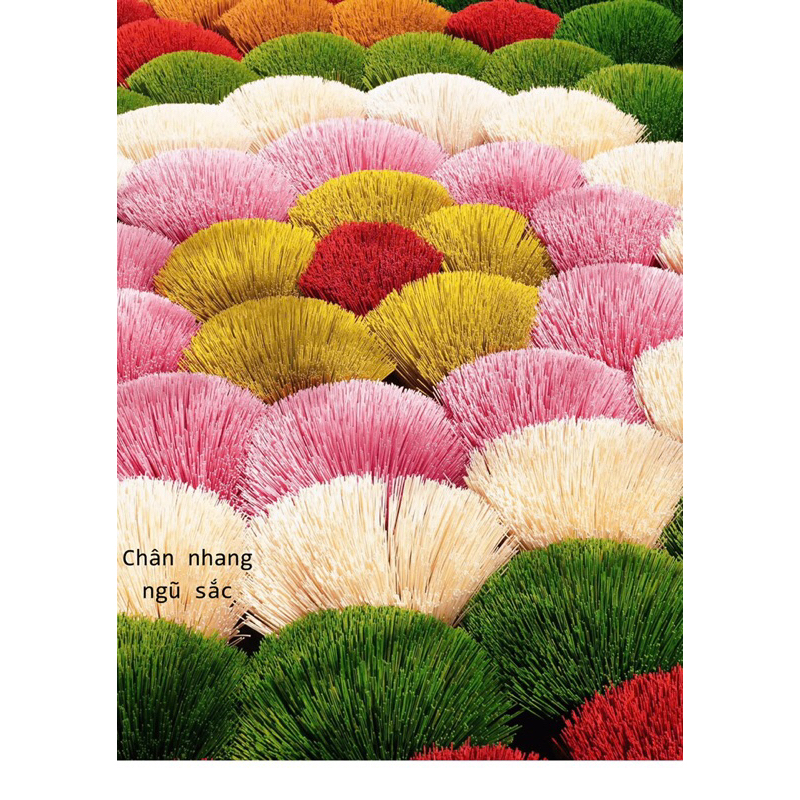 Nhang nhiều màu trang tí Tết, Tăm nhang decor, Tăm hương nhuộm màu trang trí quán cà phê, điểm du lịch Làng nghề.