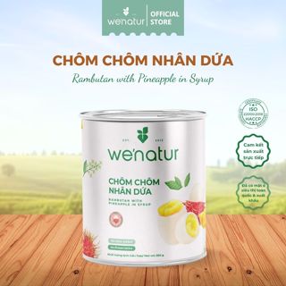 Chôm Chôm Nhân Dứa Đóng Lon we'natur 565g