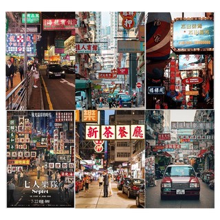  Giấy  A4 In Màu - Set 50 Tờ Poster Giấy Dán Tường - HÌNH POSTER HONG KONG - Decor Trang Trí Nhà | MS: 111578 