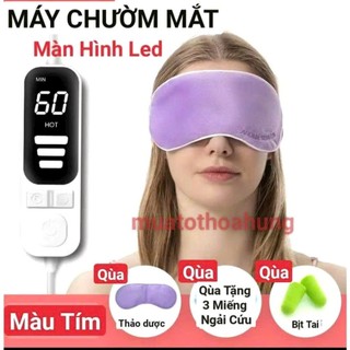 Hiệu Quả Đêm Lại Từ Máy Chườm Ấm Mắt Phiên Bản Cao Cấp Điều Chỉnh Bằng Màn Hình Led Giúp Thư Giãn Kèm Qùa Tặng