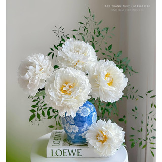 BÌNH HOA TRÒN GỐM SỨ LAM CAO 22.5cm