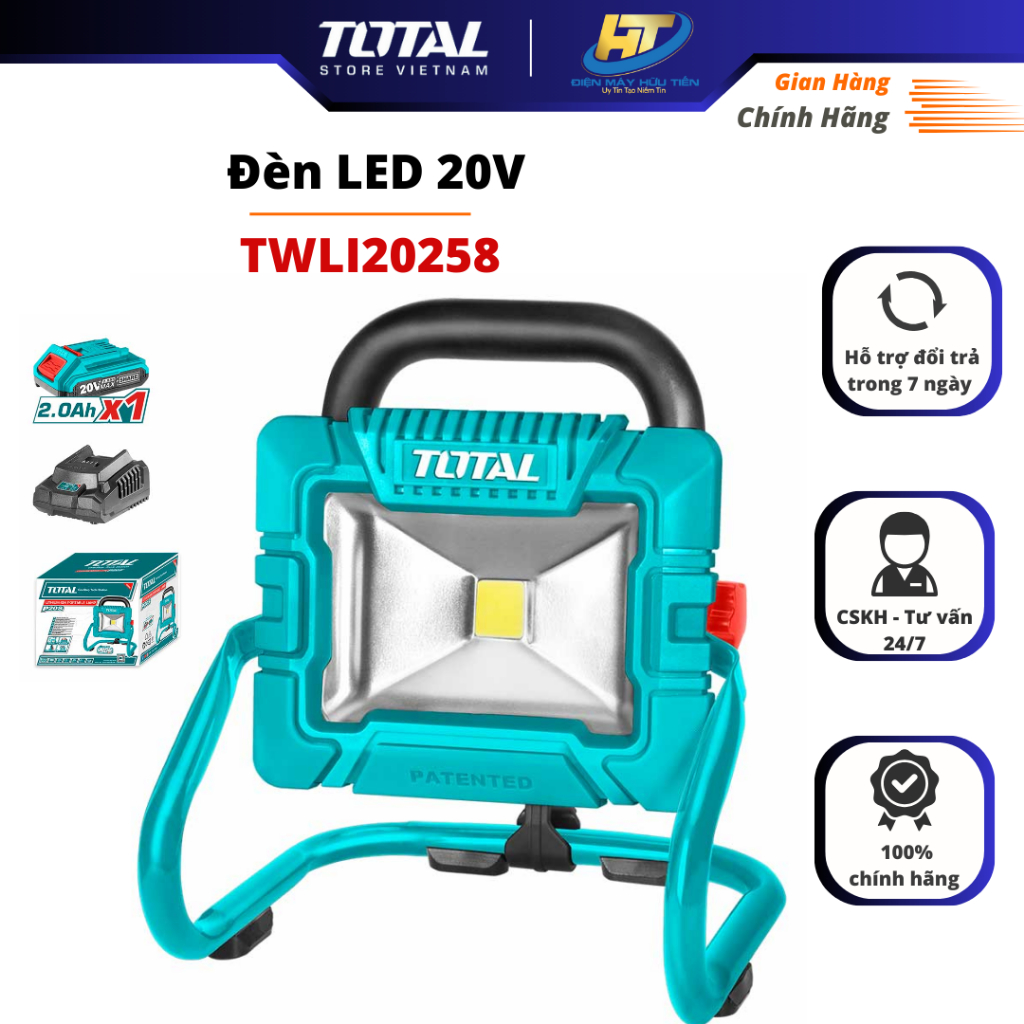 Đèn LED Chiếu Sáng 20V TOTAL