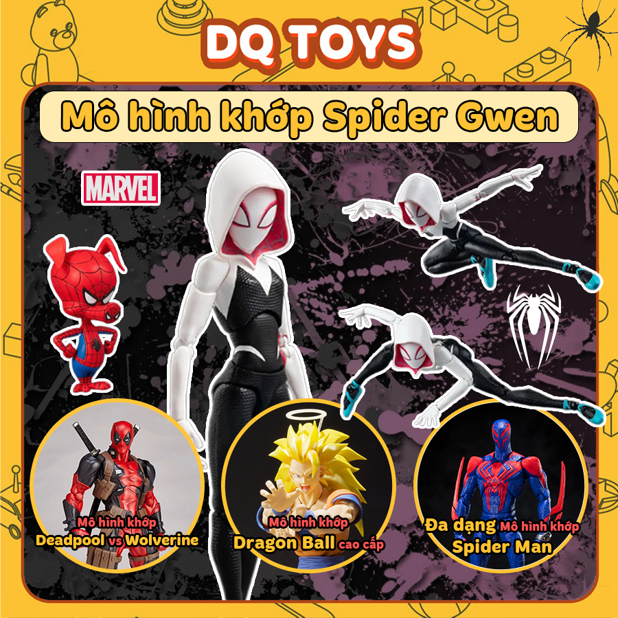 Mô hình Người Nhện SPIDER GWEN khớp Avenger PS4 2099 Miles Morales Gwen Stacy Spider Verse Iron Spid