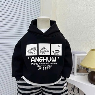 Áo nỉ hoodie thu đông cho bé trai và bé gái, áo nỉ dáng thụng có mũ KABICO phong cách _T55