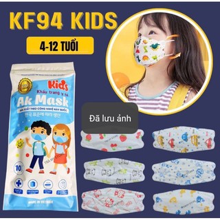Khẩu Trang KF94 Cho Bé 4 Lớp  ( Túi 10 cái )