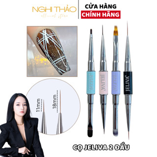 Cọ vẽ nét nail 2 đầu JELIVA Nghi Thảo