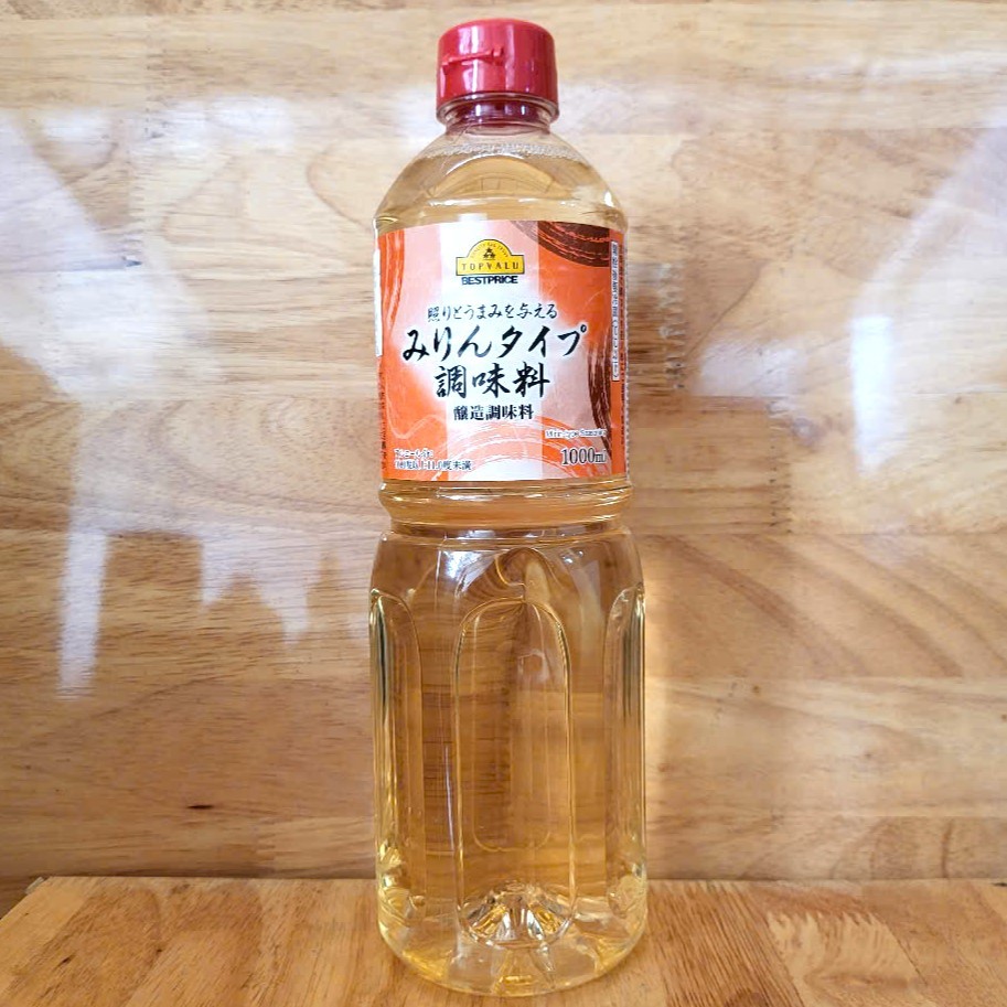 TOPVALU [Chai NẮP ĐỎ 1 Lít] GIA VỊ MIRIN NẤU ĂN [JAPAN] Mirin Type Seasoning