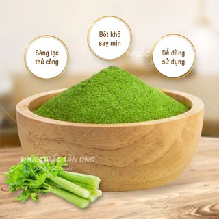 Bột cần tây sấy lạnh 100g, nguyên chất, thơm, mịn, pha nước uống detox - Lãn Ông