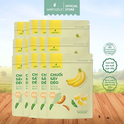 [COMBO SỈ GIÁ TỐT] Combo Chuối Sấy Dẻo Không Đường 150g we'natur