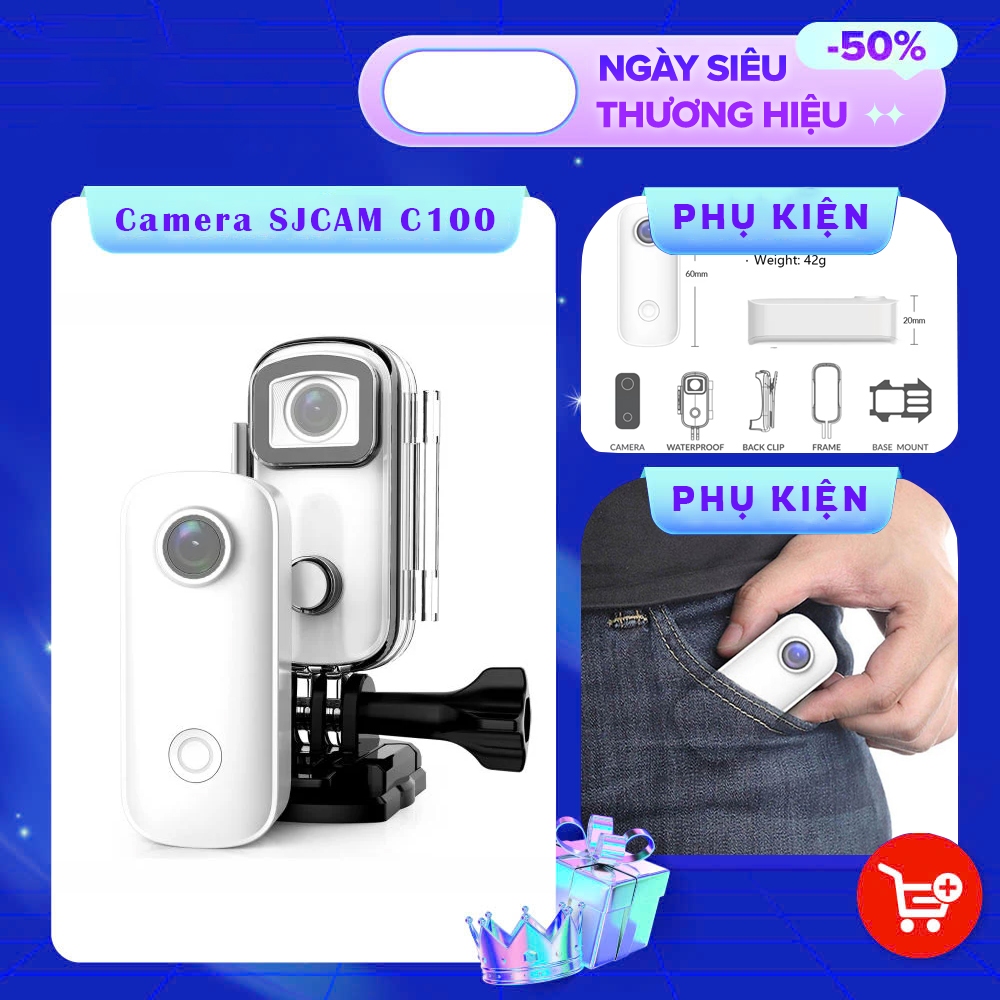 Camera Hành Trình SJCAM THUMB CAMERA C100 siêu nhỏ gọn