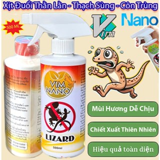 Xịt Đuổi Thạch Sùng, Thằn Lằn Vim Lizard Nano 500ml Mùi Hương Dễ Chịu Xuất Xứ Thảo Mộc An Toàn Thân Thiện