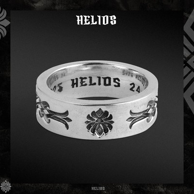 Nhẫn Bạc S925 Vostok Lotus Ring Helios Black Silver Original