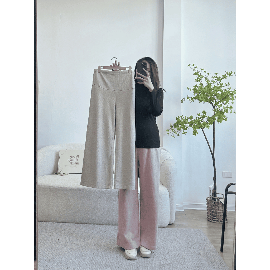 Quần bầu thu đông CICI Pant chất len hàn cao cấp co giãn tốt thiết kế by L'amme