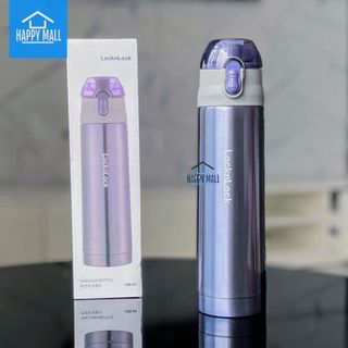 Bình giữ nhiệt Lock&lock Vacuum Bottle dung tích 500ml màu tím Happy Mall