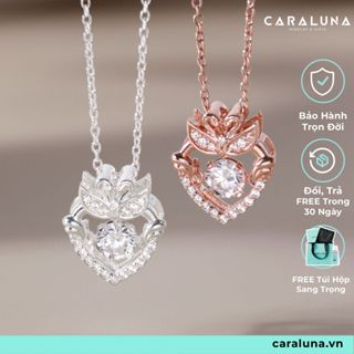 Dây Chuyền Trái Tim Thiên Nga - Vòng Cổ Thiên Nga CARA LUNA - Dây Chuyền Bạc Đá Nhảy CARA LUNA VGN10