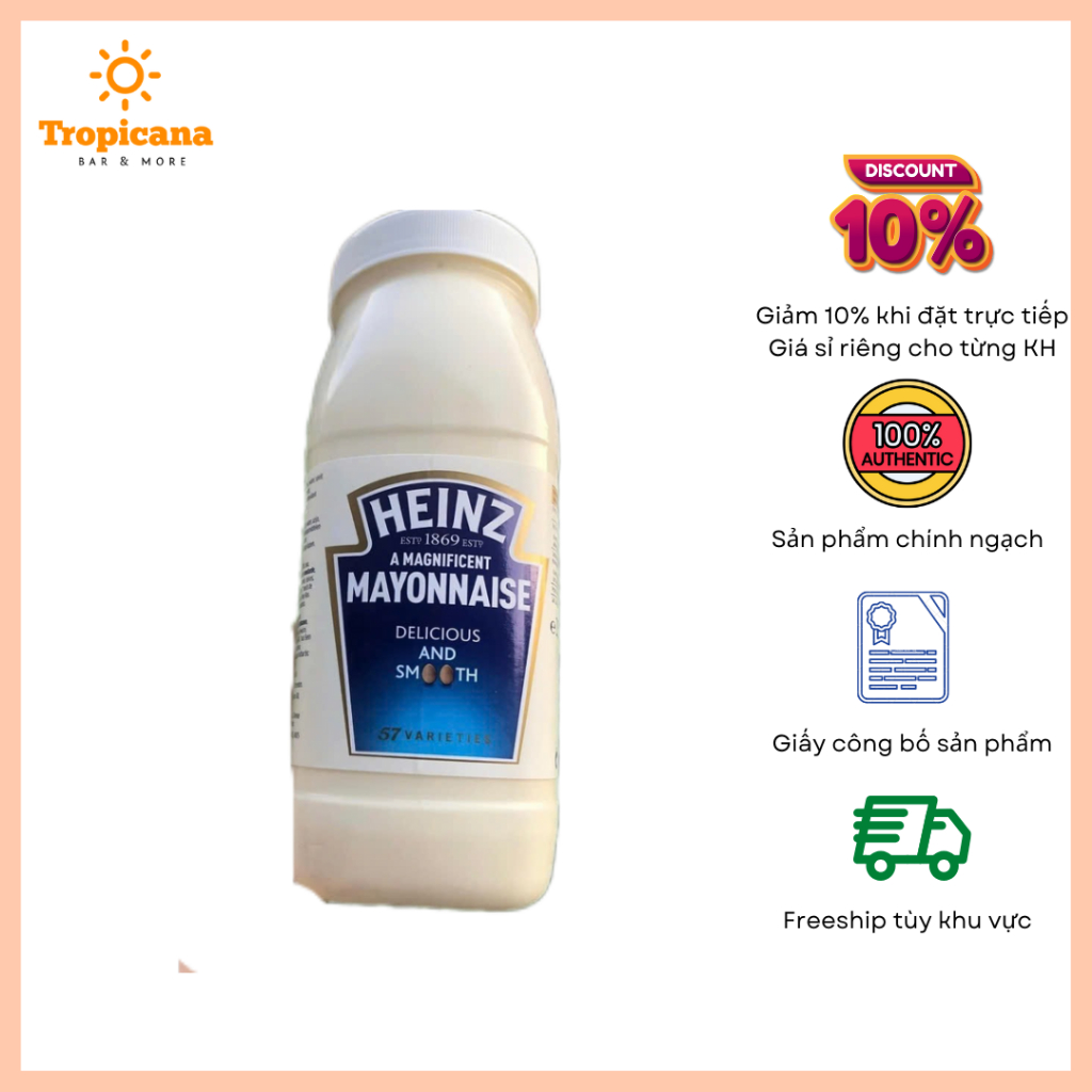 Sốt mayonnaise heinz - Bình 2kg