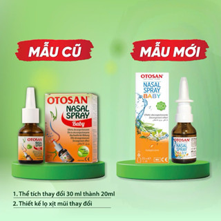 Xịt mũi OTOSAN NASAL SPRAY BABY giúp làm sạch mũi, giảm viêm mũi, nghẹt mũi | Nhập khẩu chính hãng Italy