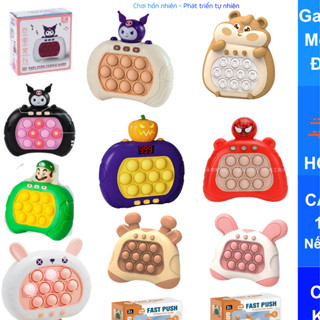 Đồ chơi Pop it thế hệ mới - máy điện tử chơi game Pop it giải trí bấm nút theo đèn nhạc với 999 level màn hình điện tử