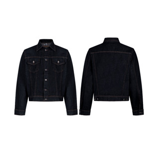  Áo khoác jeans raw denim jacket WWYNSTU nam nữ form boxy 