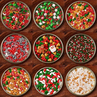 Cốm đường, kẹo đường trang trí Giáng sinh (50g)/ Rất nhiều mẫu