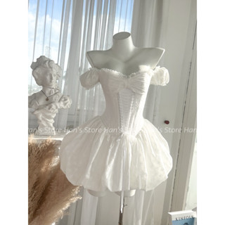 [HAN’S STORE]VÁY THÊU HOA FORM CORSET TÙNG BÍ TAY CON XINH XẮN CÓ MÚT NGỰC(ẢNH THẬT)