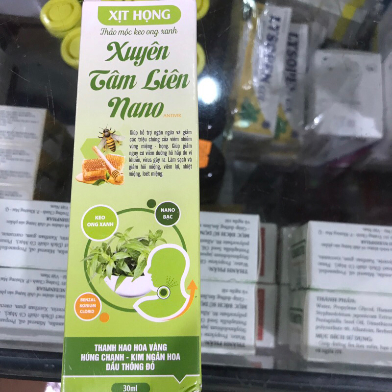 Xịt họng Xuyên tâm liên