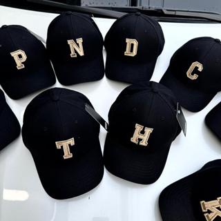 Mũ Lưỡi Trai Kaki đen korea  cao cấp Thêu 24 Chữ Cái từ A=>Y logo Vàng Ánh Kim ! mẫu mới 2025