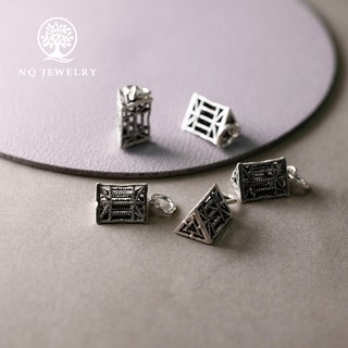 Charm bạc lồng đèn 3 cạnh