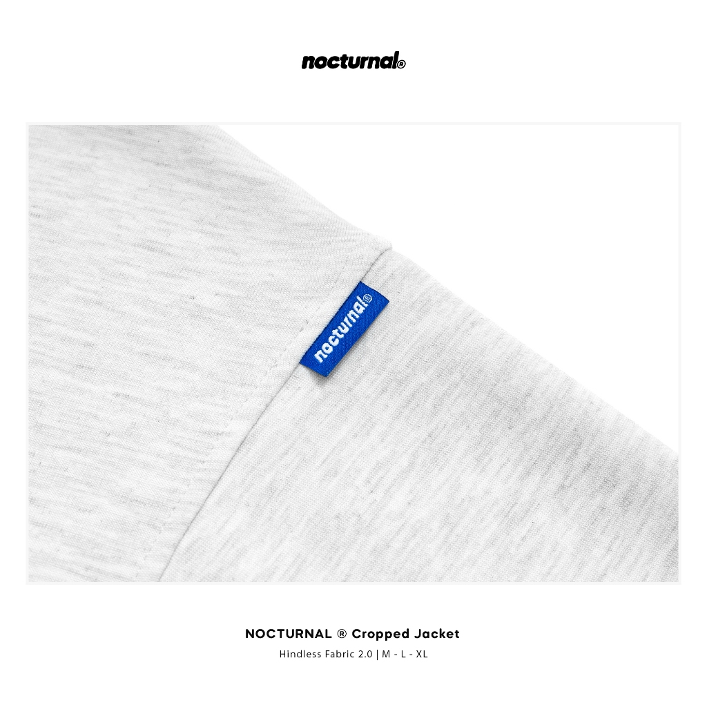 Áo Khoác Nỉ NOCTURNAL Cropped Jacket Vải Hindless Fabric 2.0 Unisex Local Brand | BigBuy360 - bigbuy360.vn