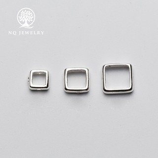 Charm S925 lồng hạt hình vuông - Ngọc Quý