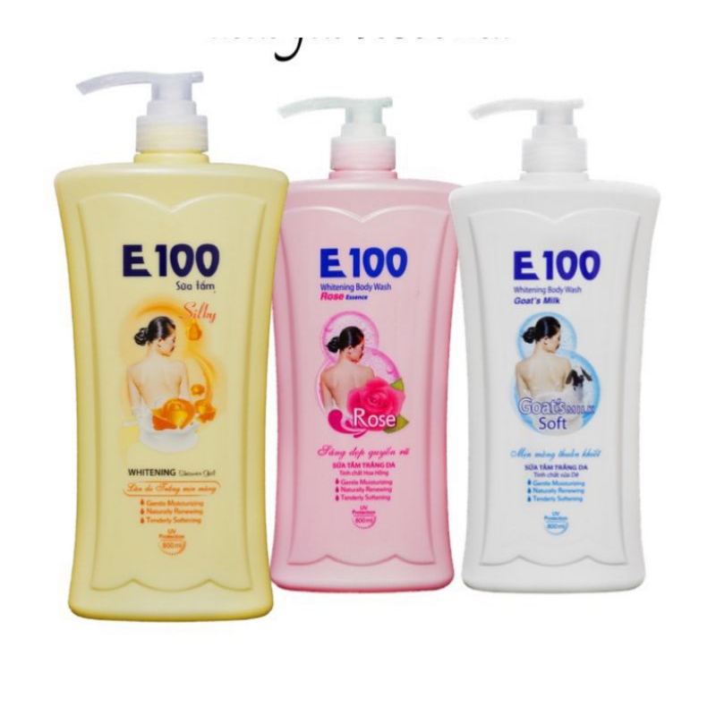 Sữa tắm E100 đủ màu 800ml
