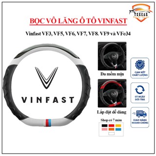 Bọc vô lăng DCUT cho xe ô tô Vinfast VF3, VF5, VF6, VF7, VF8, VF9, VFe34 phong cách thể thao