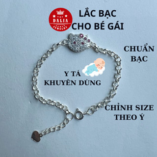 Vòng tay bạc hello kitty cho bé gái chuẩn bạc ta DaLiA Jewelry lắc mèo hello kitty lắc bạc cho bé gái mã LT 22 Mo mèo 