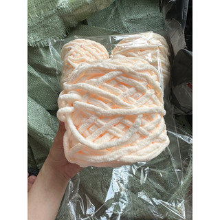 [100g]Len nhung đũa len đan móc sợi to