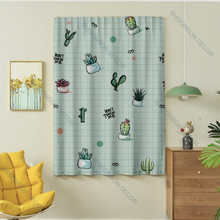 Rèm dán tường, Rèm dán cửa sổ, phòng ngủ, gác trọ 1 lớp không cần khoan Shisonson decor