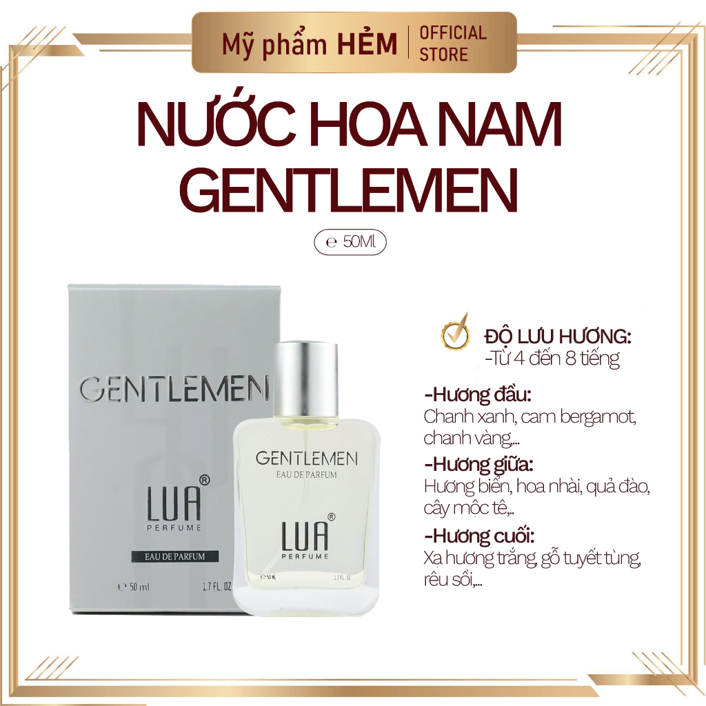 [MẪU MỚI] Nước Hoa Lua Gentlement - Nam (50ml)