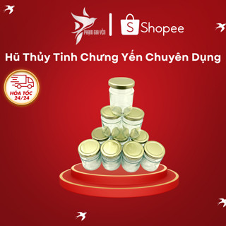 Hũ thuỷ tinh nắp thiếc 75ml  tròn đựng Yến chưng sẵn/ Sữa chua/ Gia vị